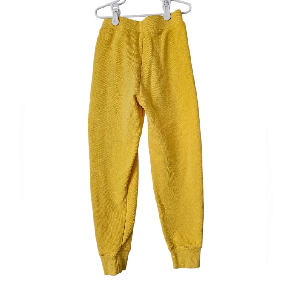 Polo Ralph Lauren Girls Yellow Tapered Leg Preppy Jogger Pants, Size M (8-10)